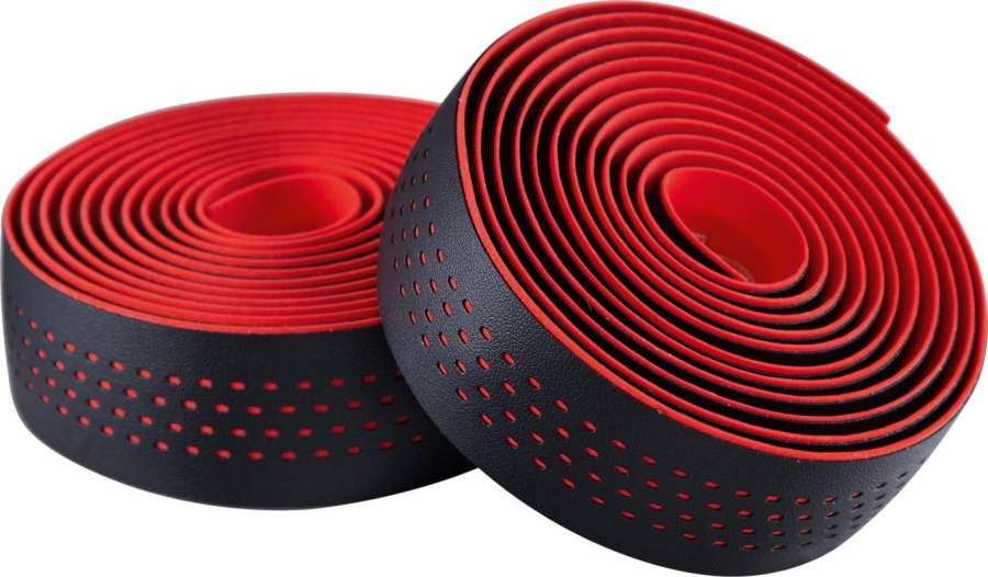 BLACK / RED (DOTS) - Merida Bikes Soft Microfiber Bartape