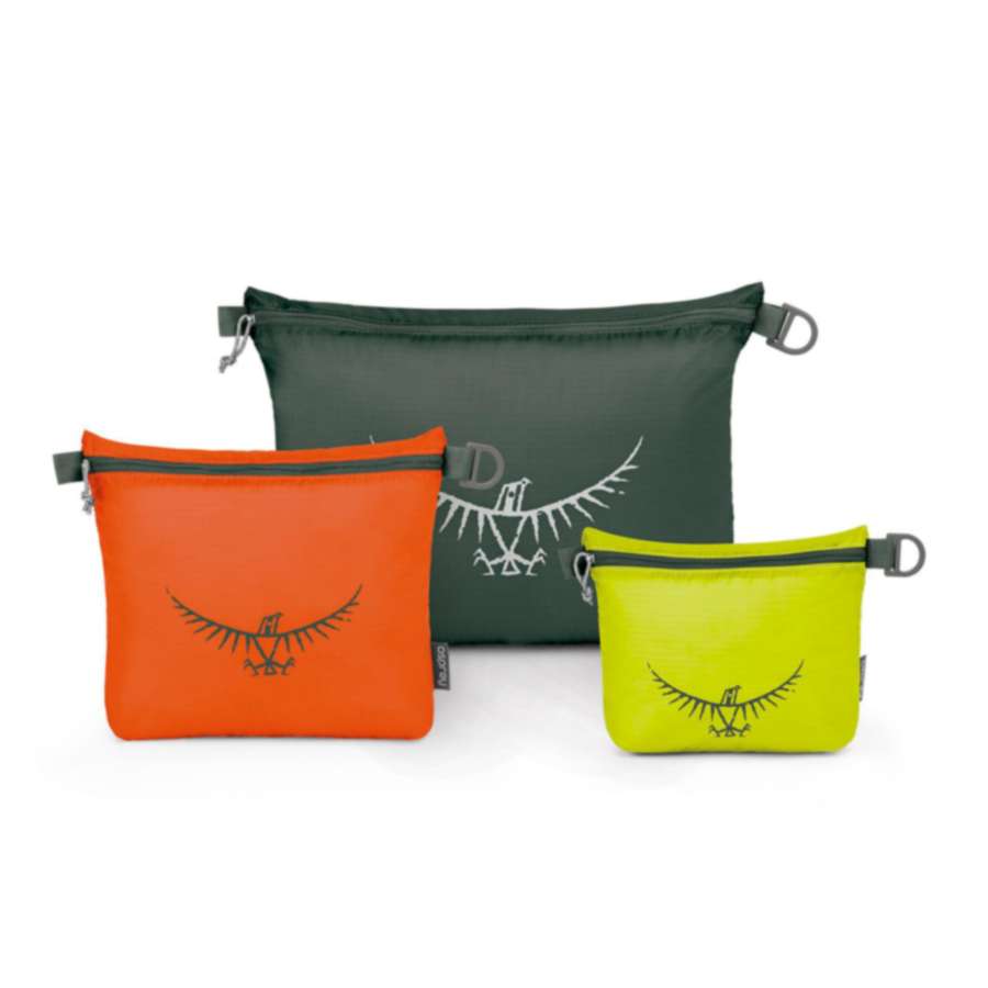 Lime/Orange/Grey - Osprey UL Zipper Sack Set