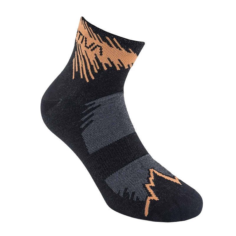 Black/Papaya - La Sportiva Fast Running Socks
