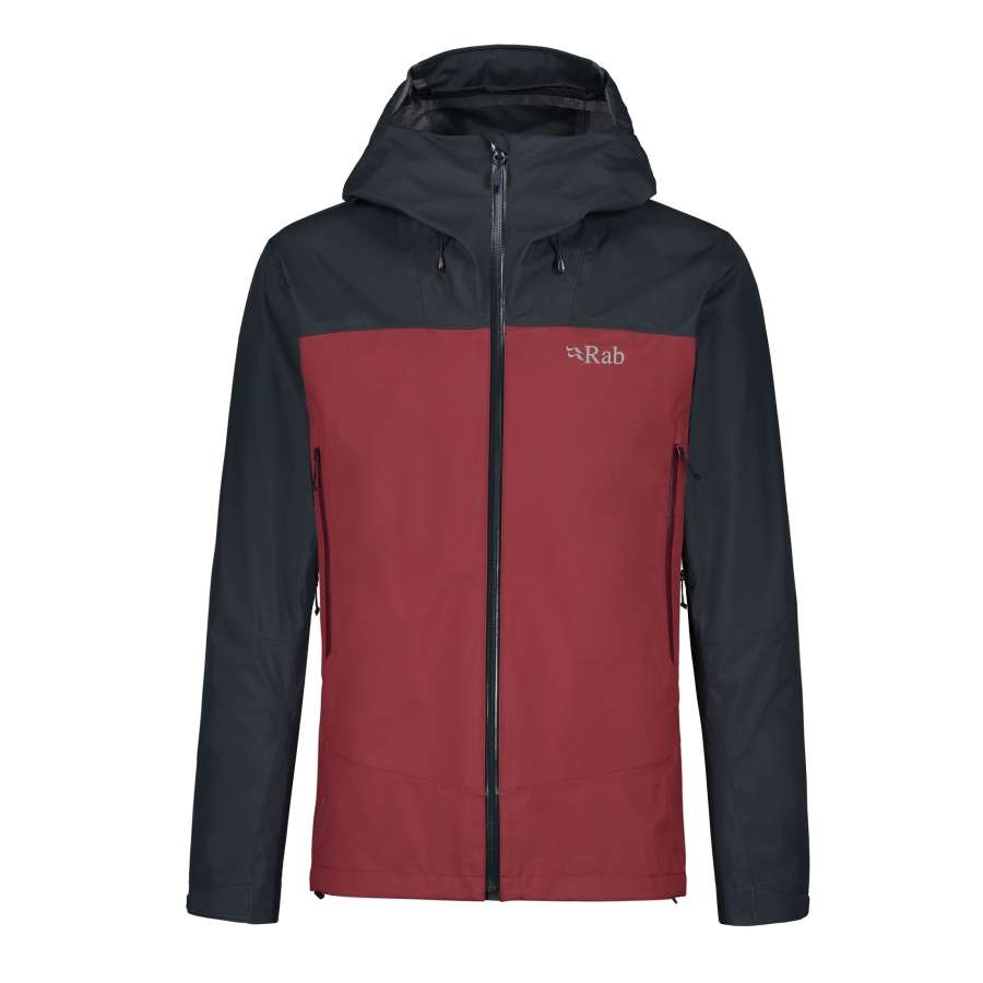 Beluga/Oxblood Red - Rab Arc Eco Jacket