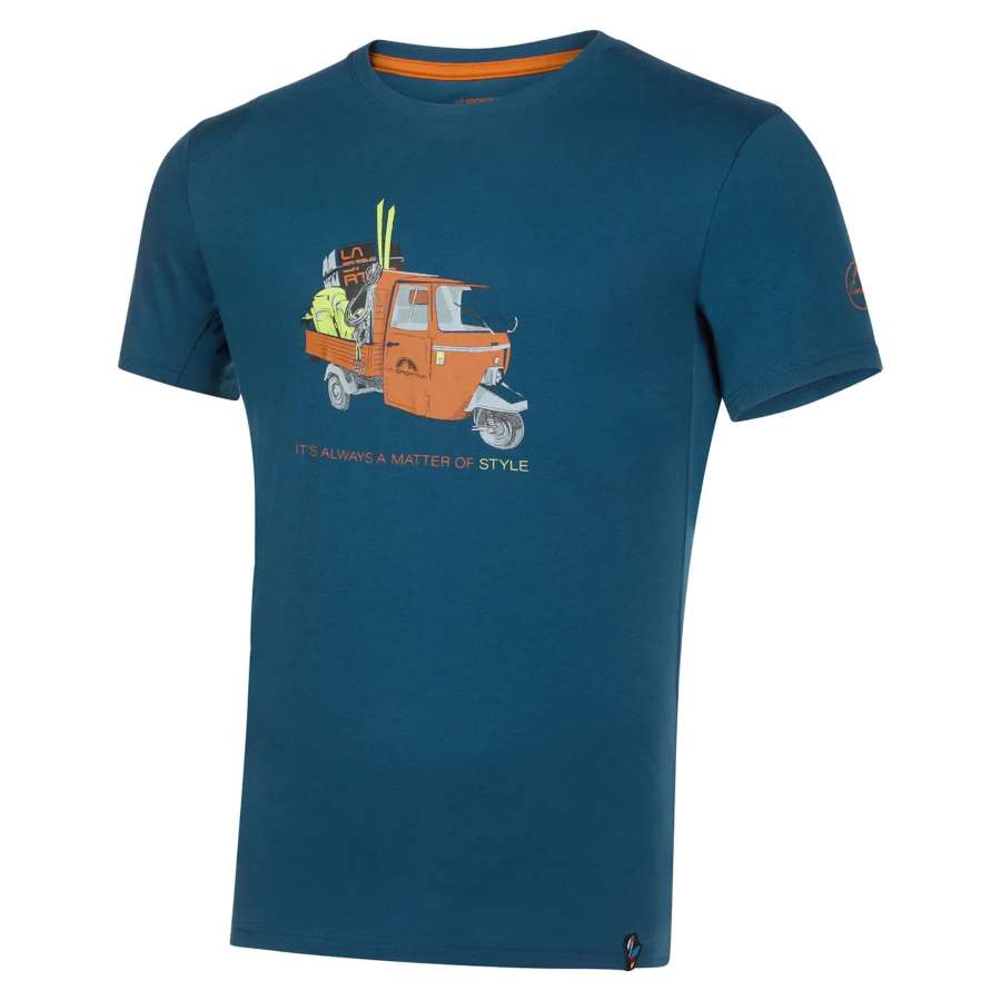 Storm Blue/Hawaiian Sun - La Sportiva Ape T-Shirt Hombre
