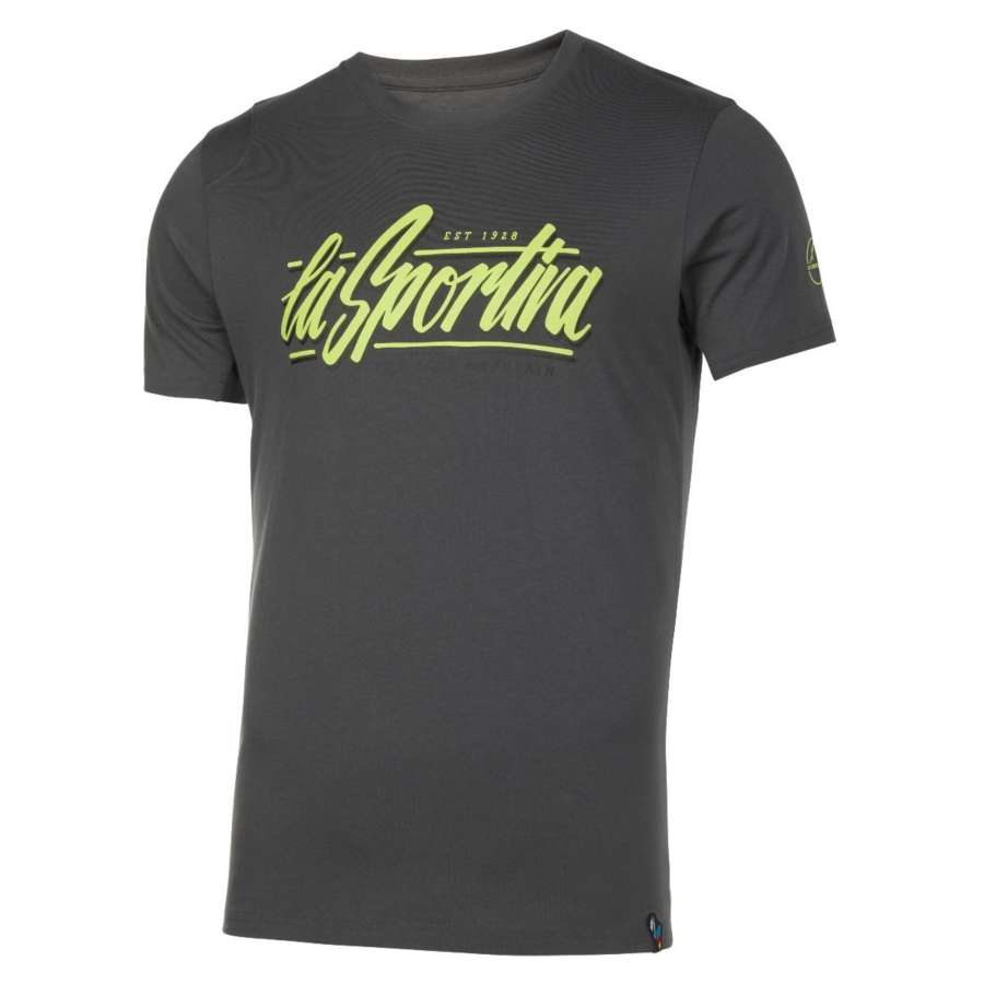 Carbon/Lime Punch - La Sportiva Retro T-Shirt Hombre