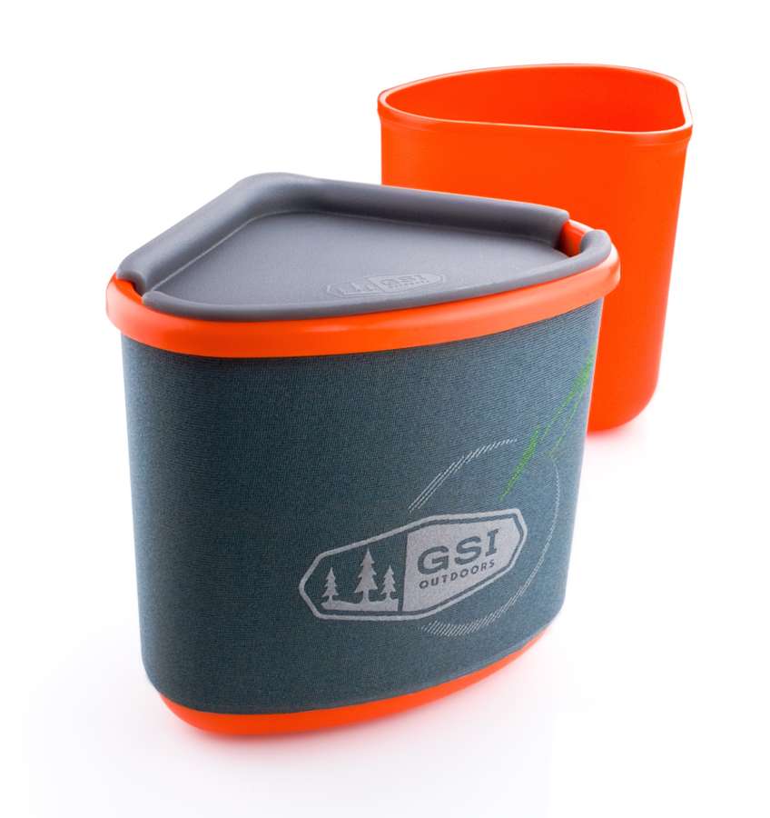 Orange - GSI Gourmet Nesting Mug + Bowl
