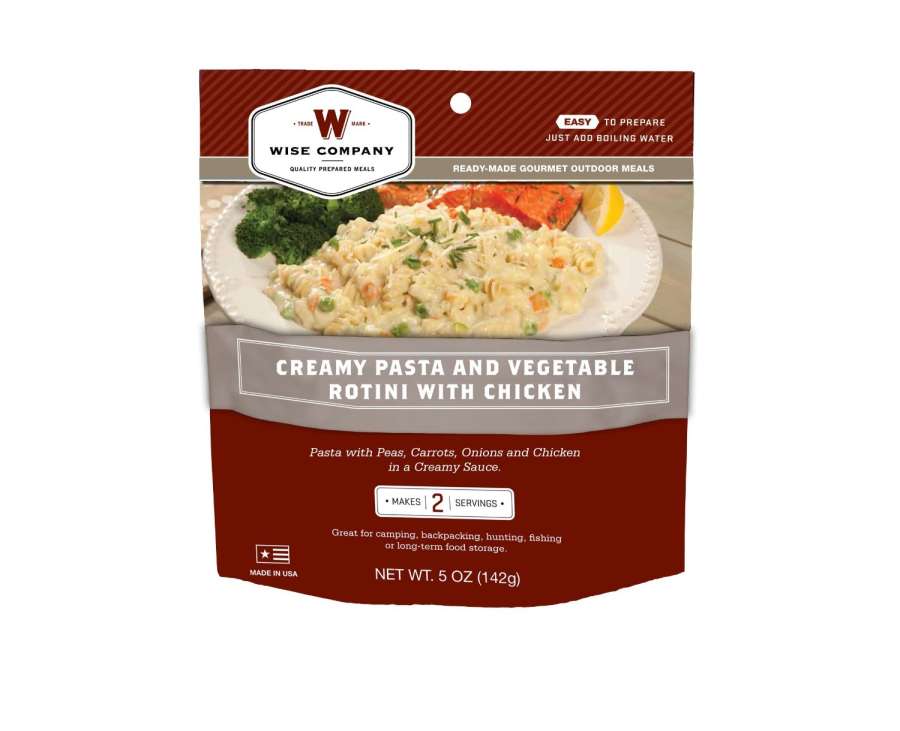 CREAMY PASTA AND VEGETABLE - Wise Company Creamy Pasta And Vegetable Rotini