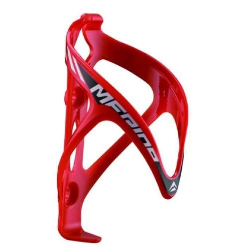 RED/BLACK/WHITE LOGO - Merida Bikes Plastic water bottle cage