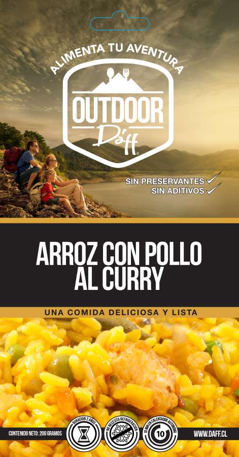  - Daff Arroz con Pollo al Curry Outdoor 200 grs