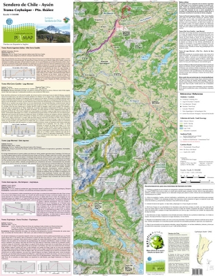 Aoneker Mapa Topográfico Coyhaique-Pto. Ibañez