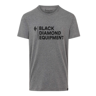 Black Diamond M´s Stacked Logo Tee