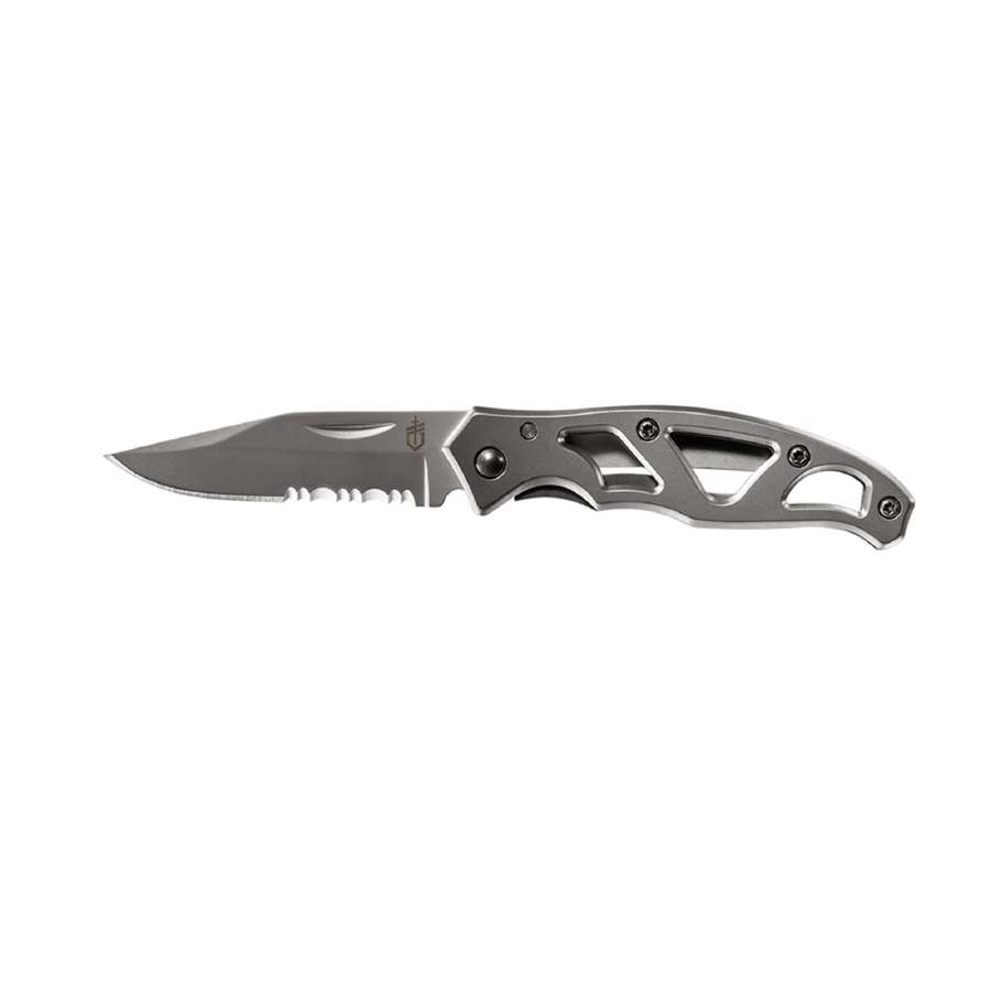 Stainless steel - Gerber Paraframe Mini - Stainless, Serrated