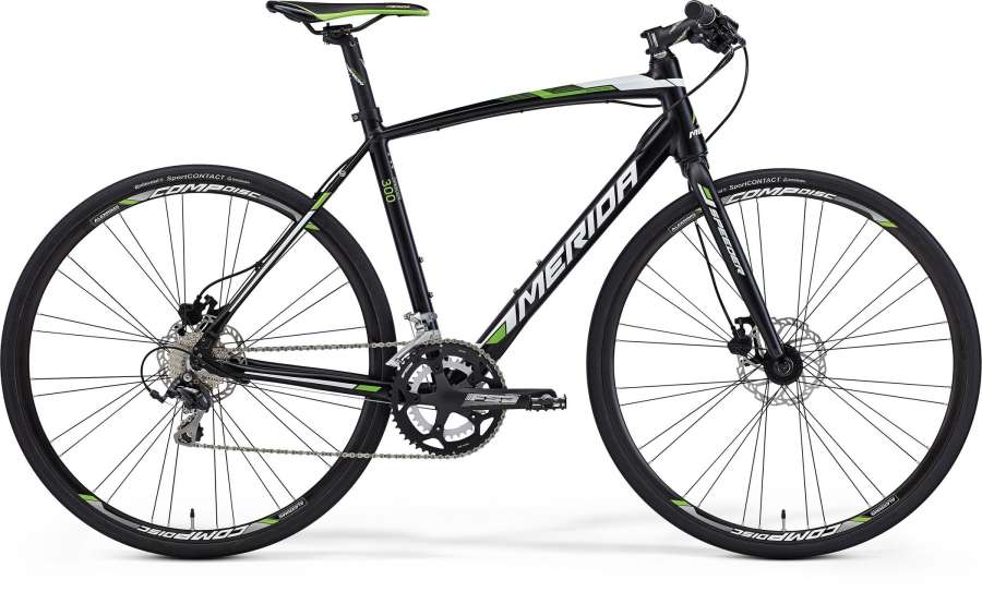 Silk Black(Green/White) - Merida Bikes Speeder 300-D - 2015