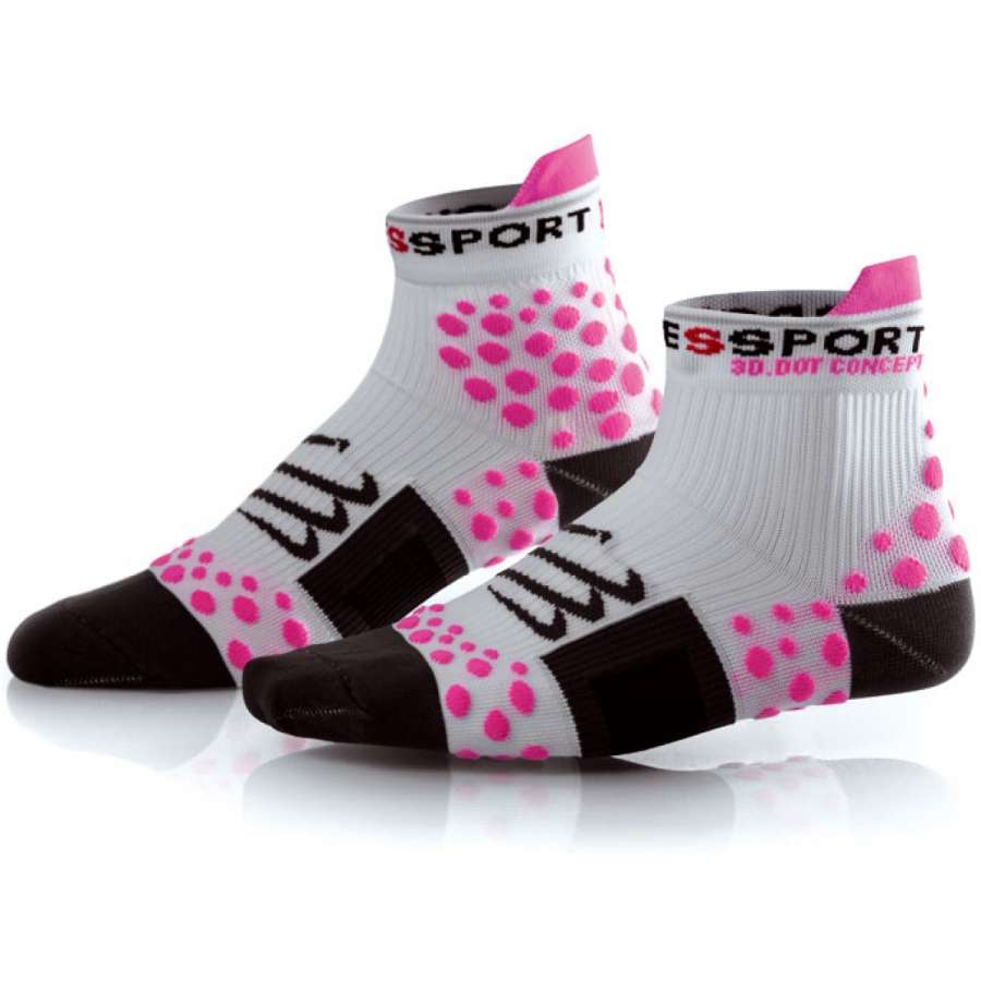 White - Compressport Kidz ProRacing Socks 3-Pack - Girls