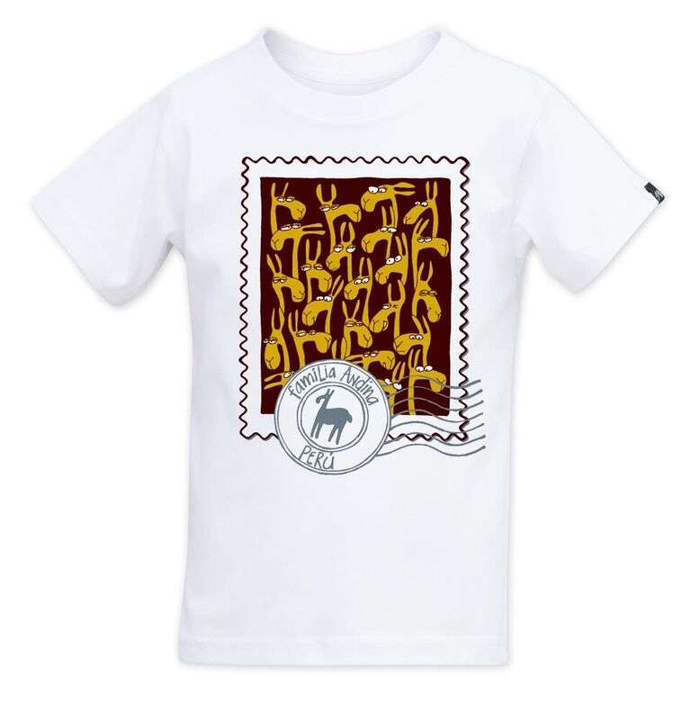 BLANCO - Tatoo Camiseta CR Niño Familia Llama
