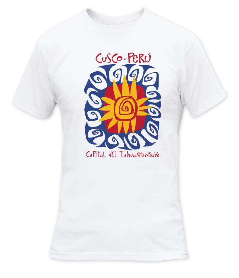 BLANCO - Tatoo Camiseta CR Hombre Inti Cusco