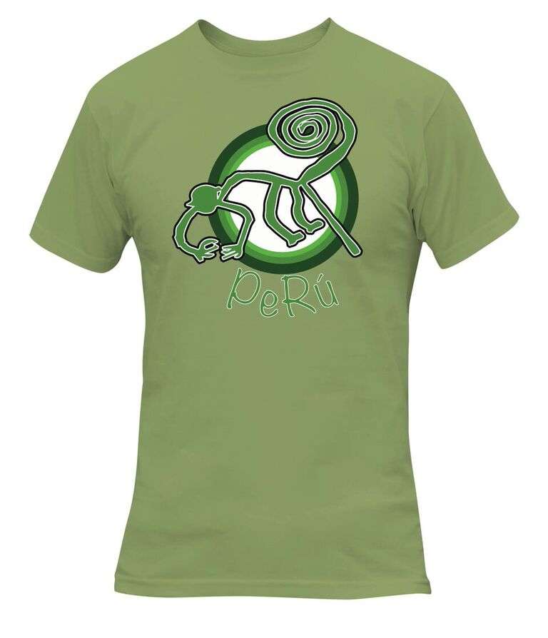 Verde Manzana - Tatoo Camiseta CR Hombre Monkey Nazca