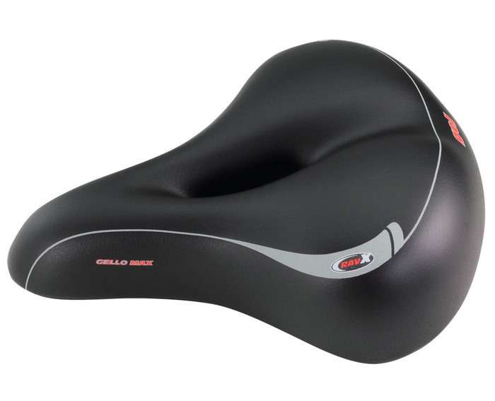 black - RavX Gello Max Unisex Deluxe Comfort Saddle