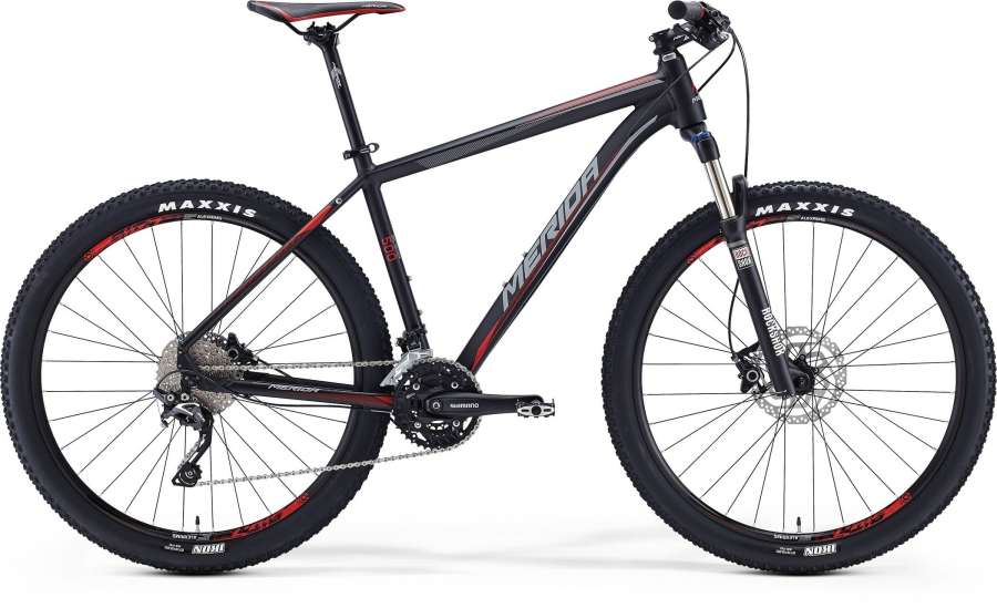 Matt Black(Red/Grey) - Merida Bikes Big.Seven 500 - 2016