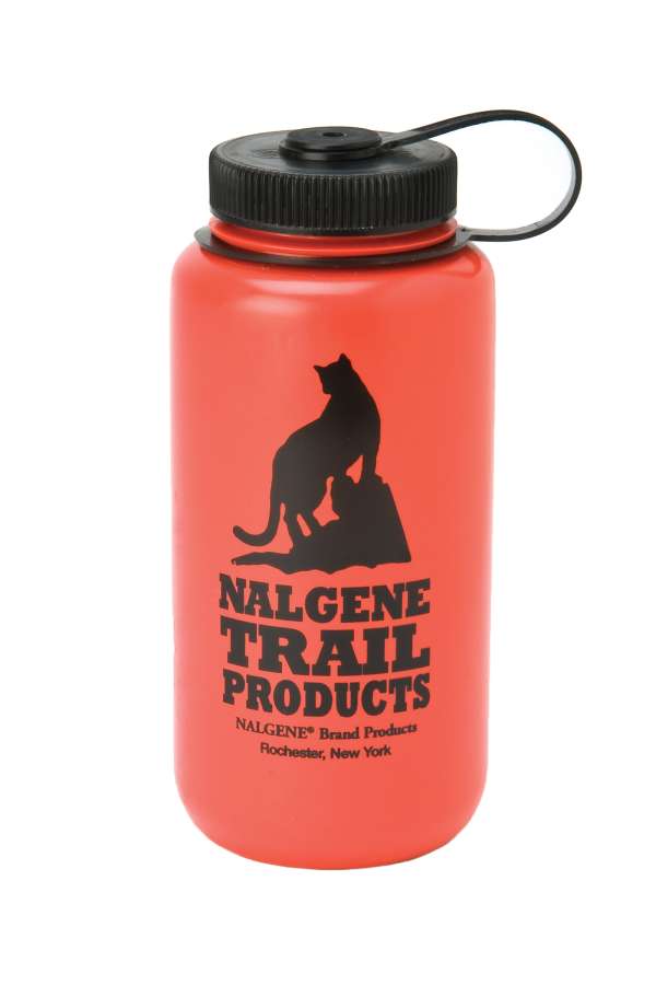 Red - Nalgene Wide-Mouth Round Loop-Top Bottle