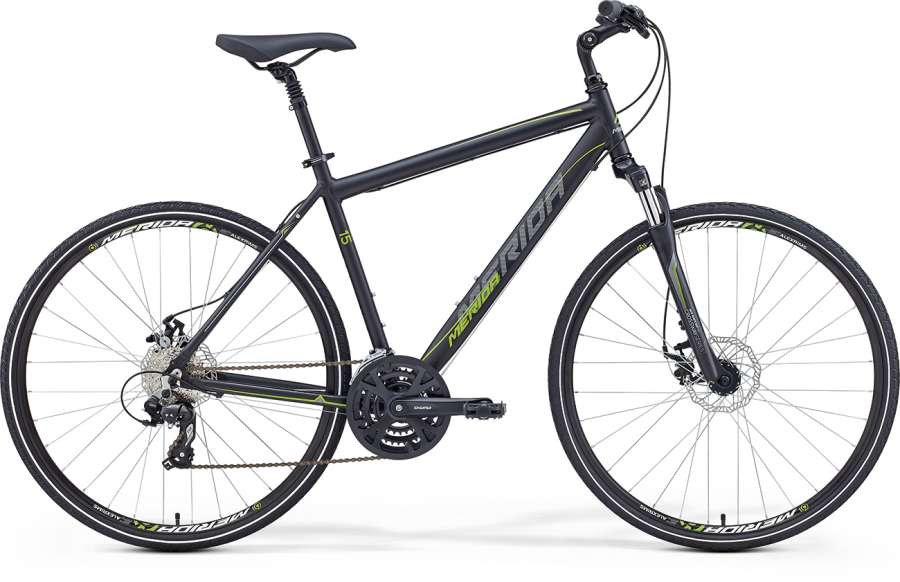 Matt Black(Green/Grey) - Merida Bikes Crossway 15-MD - 2016