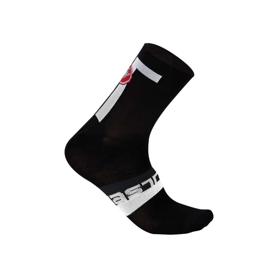 Black/White - Castelli Meta 9 Sock