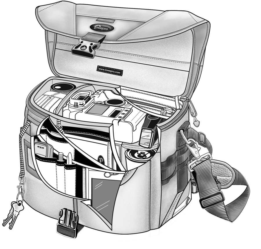 ESQUEMA - Lowepro Stealth Reporter 300 AW