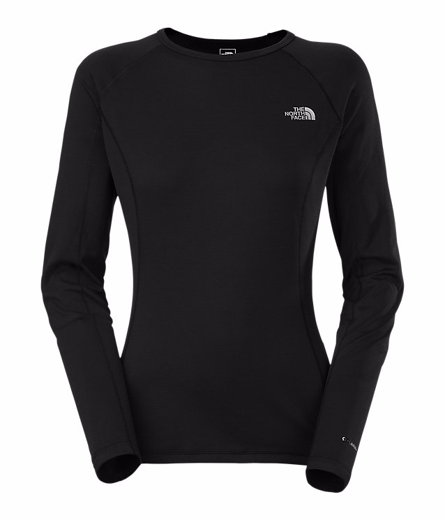 TNF Black - The North Face W Warm Long-Sleeve Crew Neck