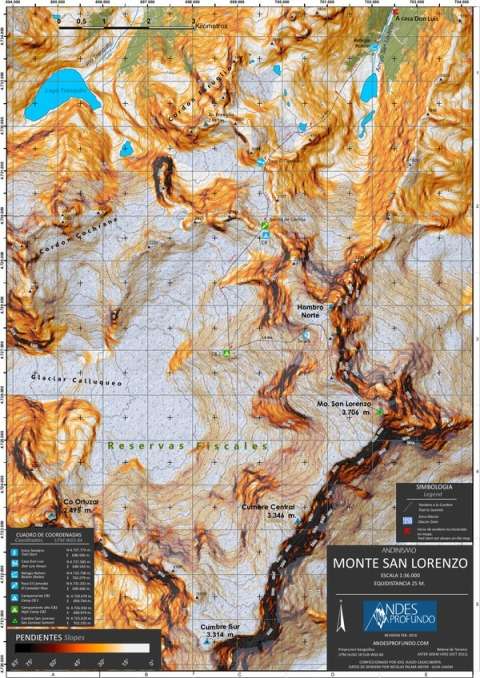  - Andesprofundo Mapa Monte San Lorenzo