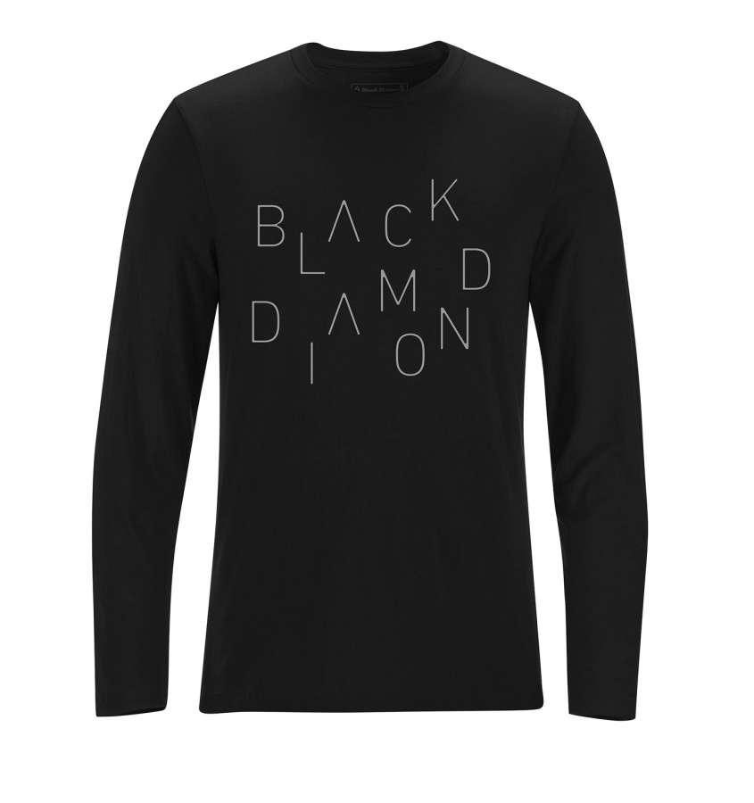 BLack - Black Diamond M´s LS Scattered Tee