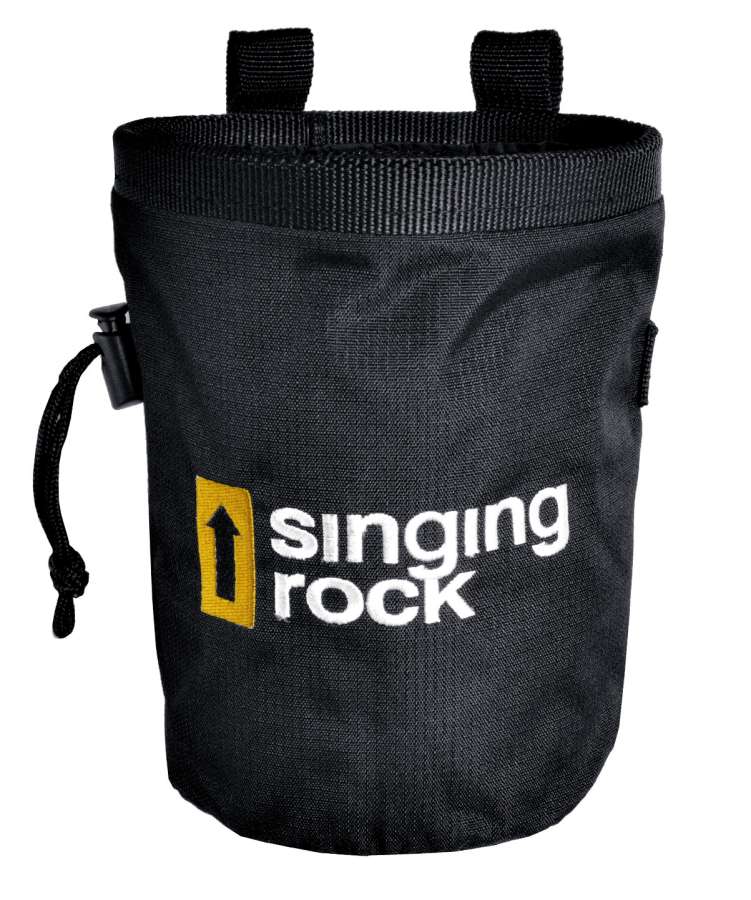 Black - Singing Rock Chalk Bag L Black Pack. 10 Pcs