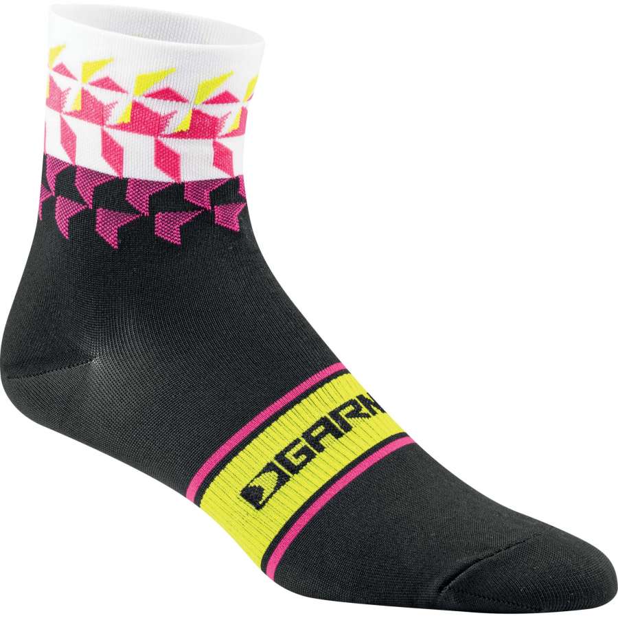 Black/White/Pink - Garneau Womens Tuscan Socks