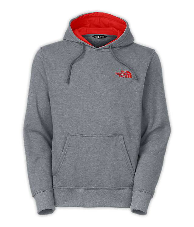 Medmgryhtr/Pompeianred - The North Face M Emb Lfc Pullover Hoodie