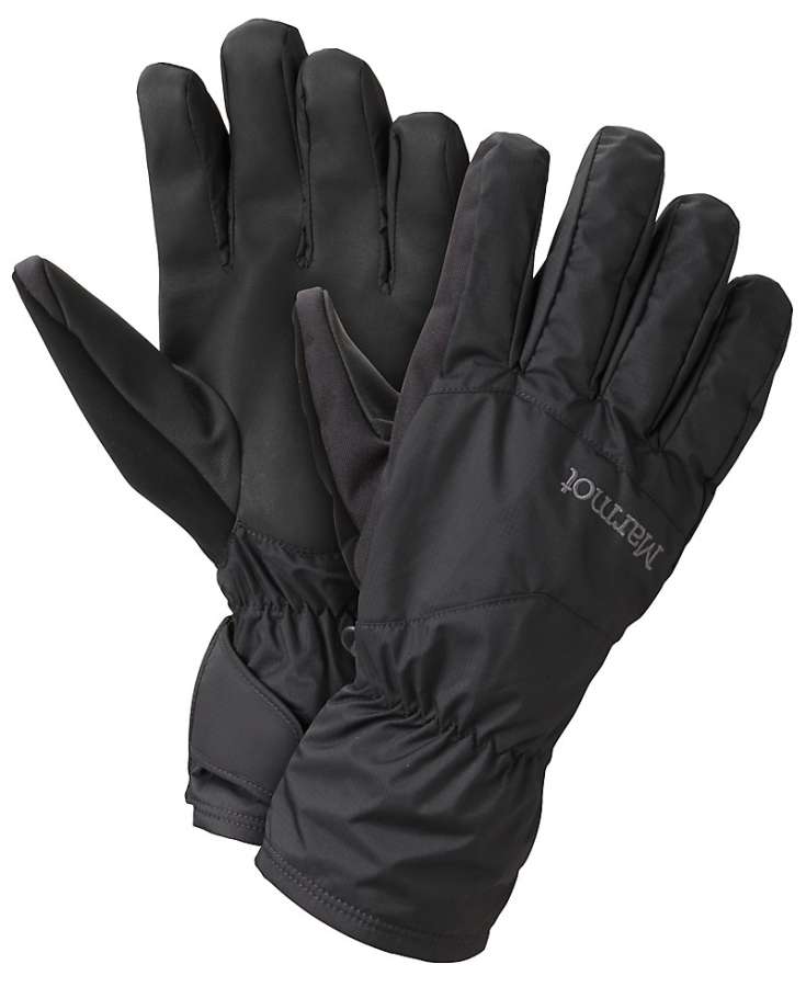 Black - Marmot PreCip Undercuff Glove