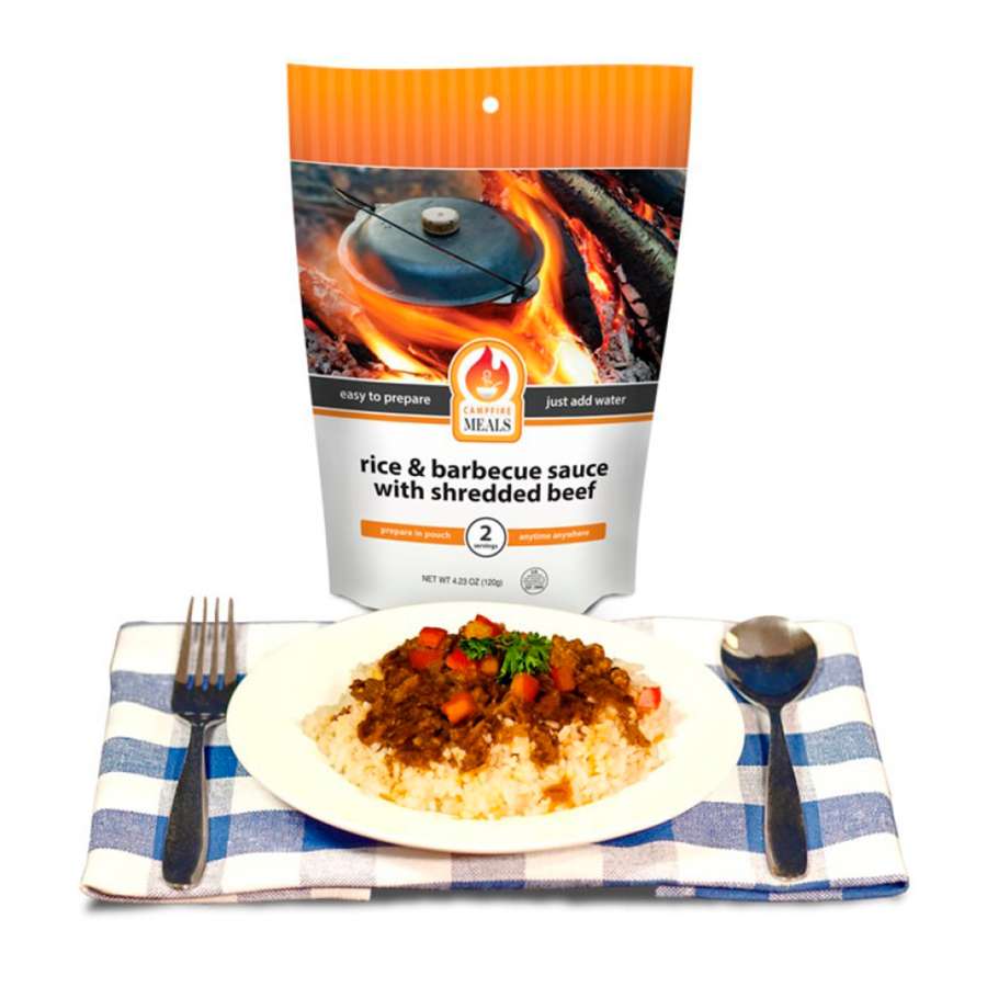 Rice And Barbecue Sauce W/Beef - Campfire Meals Rice And Barbecue Sauce W/Beef 2P