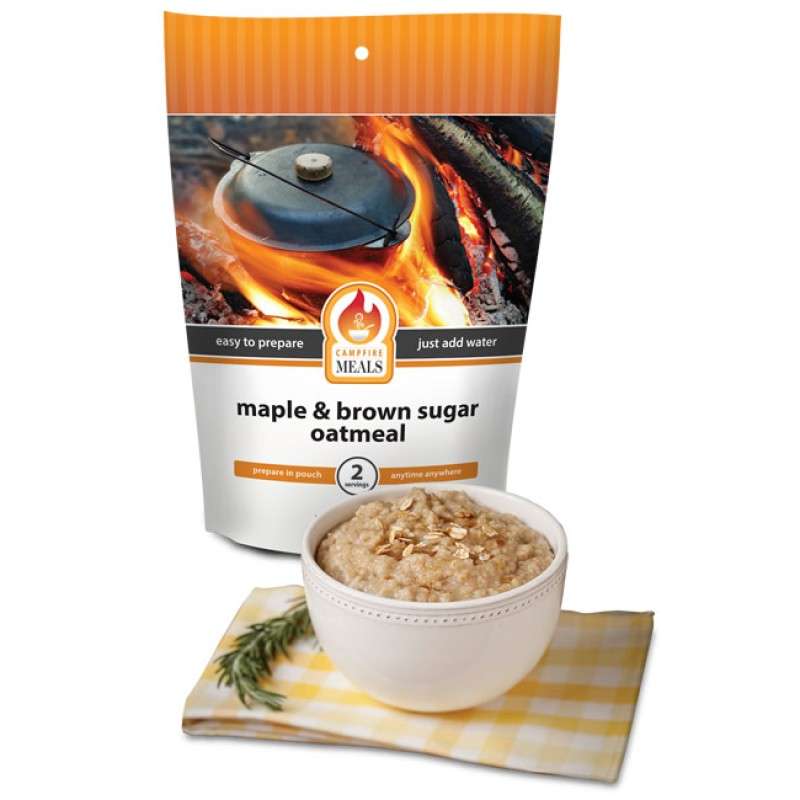 Marple & Brown Sugar Oatmeal - Campfire Meals Maple & Brown Sugar Oatmeal