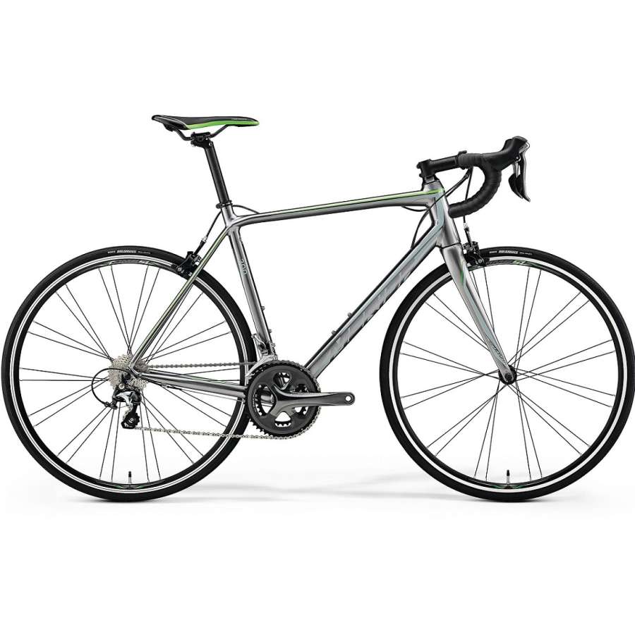 Shiny Dark Silver(Grey/Green) - Merida Bikes 2018 Scultura 300