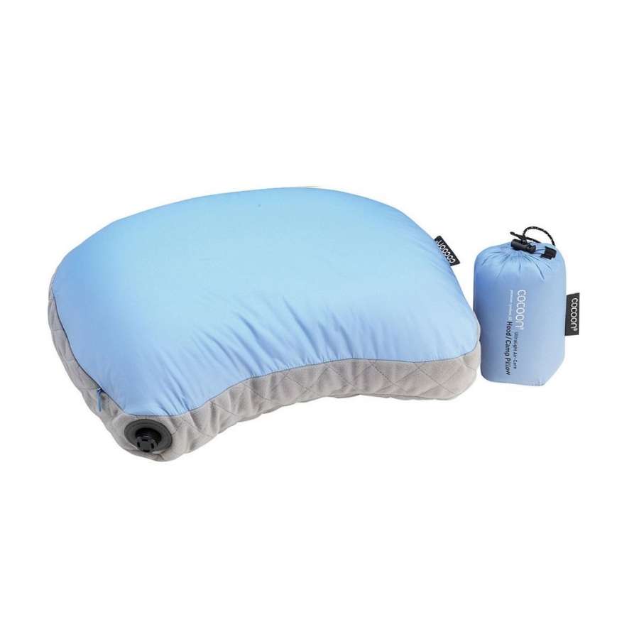 LIGHT BLUE / GRAY - Cocoon Hood / Camp Pillow Ultralight Air-Core