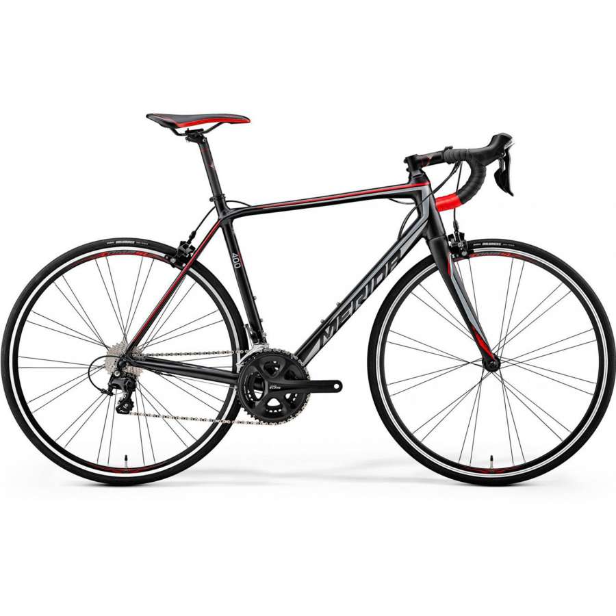 Silk Black (Silver/Red) - Merida Bikes 2018 Scultura 400