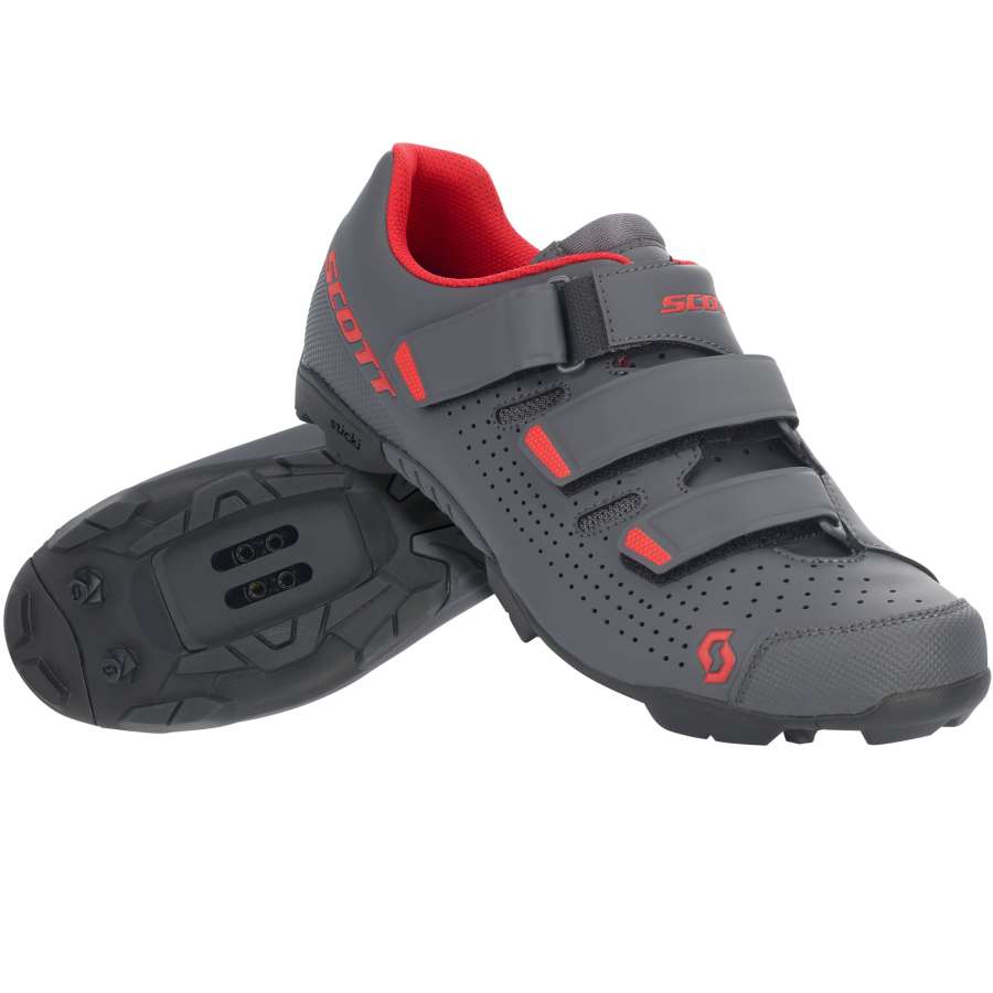 Matt Dark Grey/Red - Scott Shoe MTB Comp RS