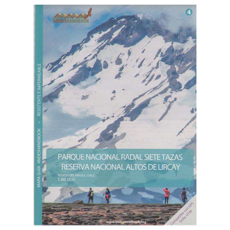 Lircay - Andeshandbook Mapa Altos De Lircay y Radal 7 tazas