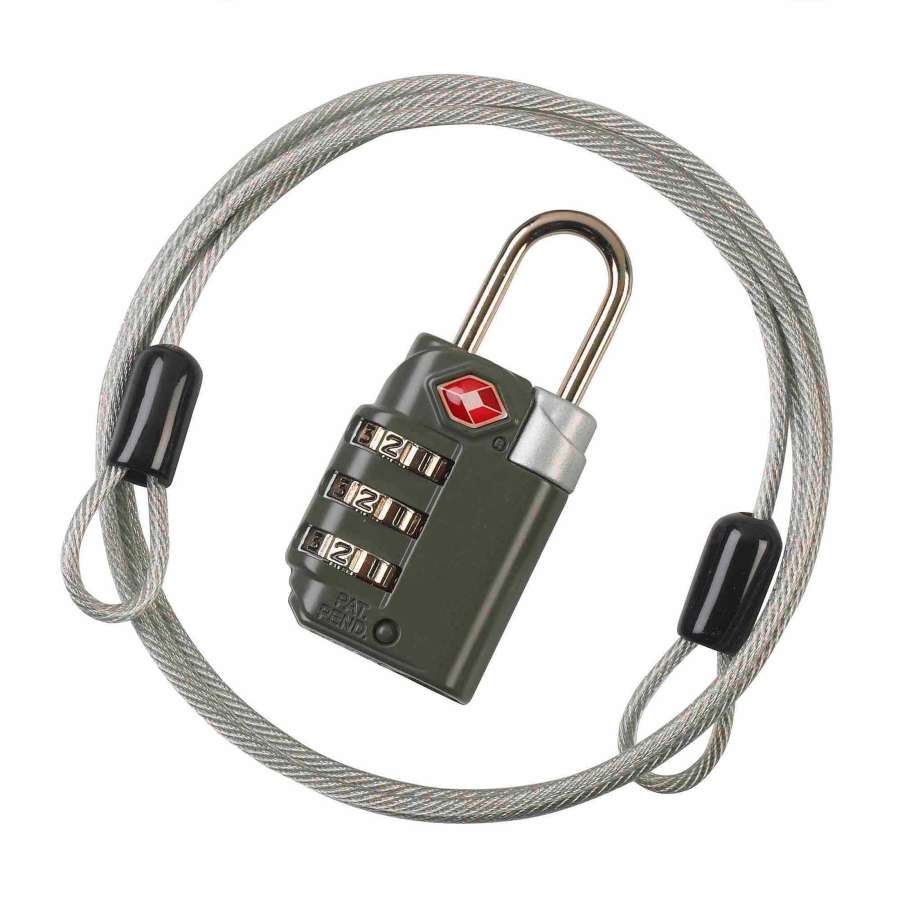 Black - Lewis'n Clark Travel Sentry® Combo Lock with Cable