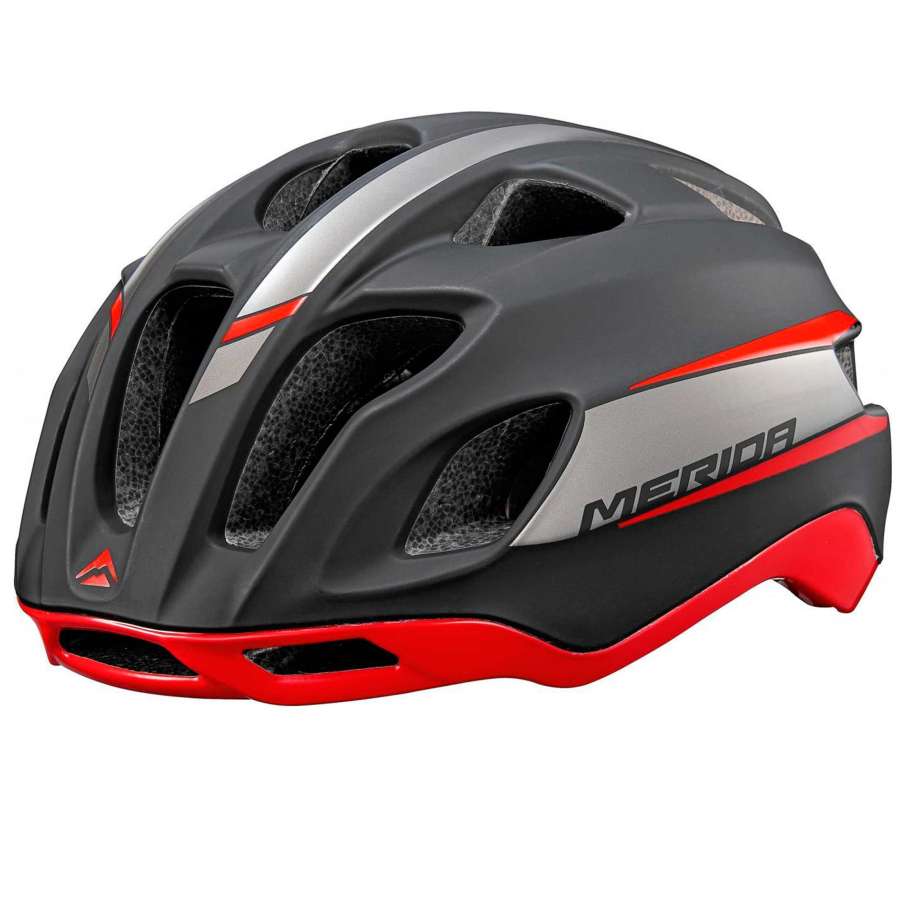 silver/red - Merida Bikes Team Race Helmet