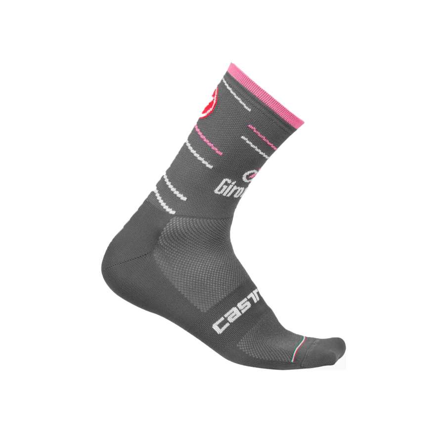 Antracite/Rosa Giro - Castelli Giro D´Italia 12 Sock