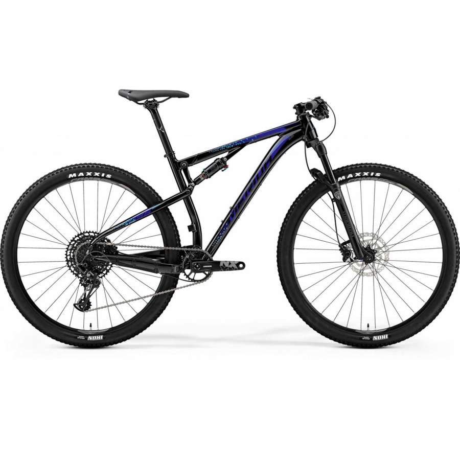 GLOSSY BLACK (BLUE/SILVER) - Merida Bikes 2019 Ninety-Six 9.600