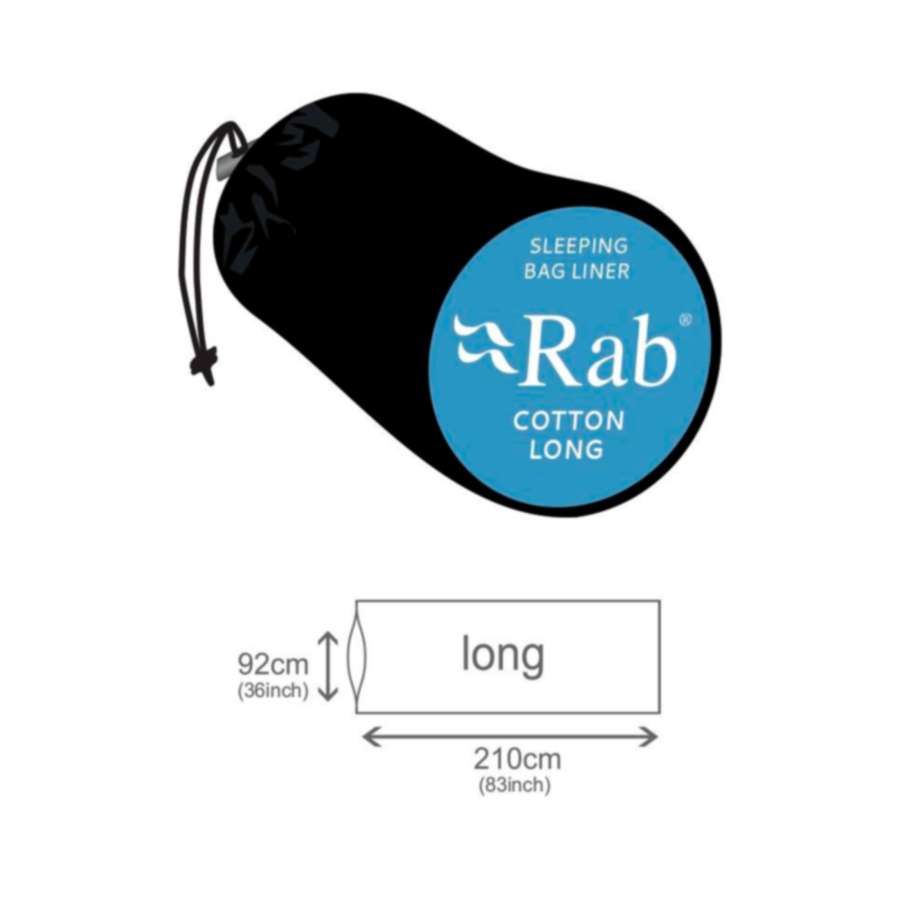 Medidas - Rab Cotton Long S/bag Liner