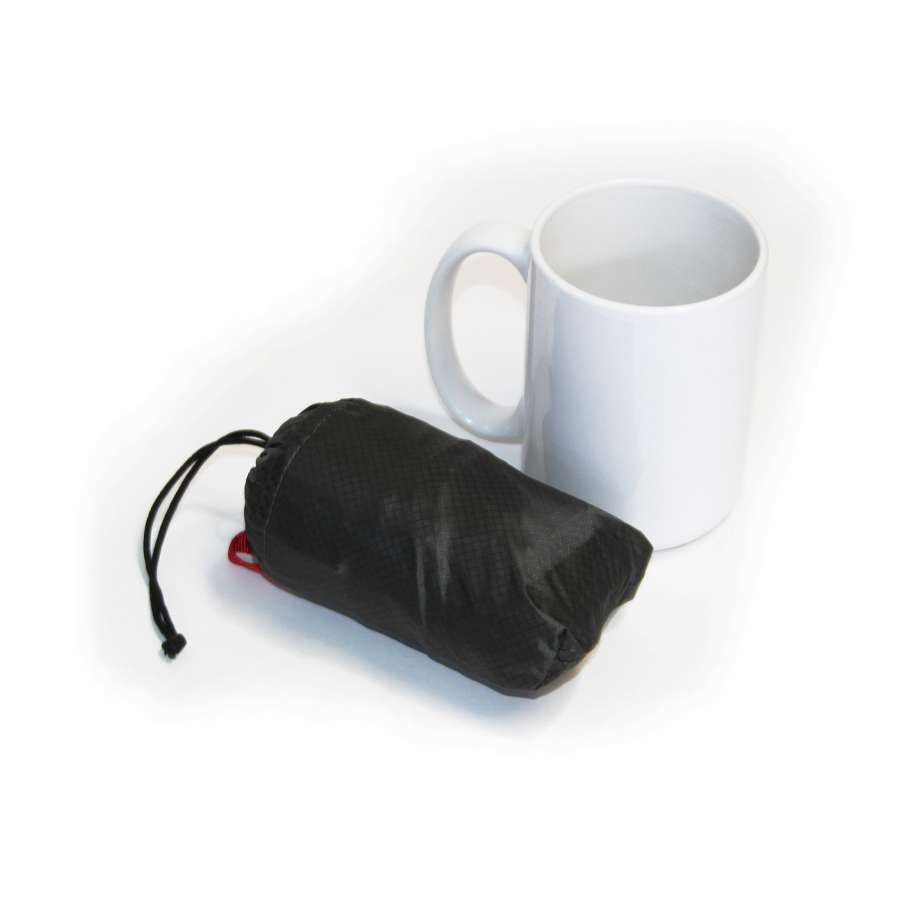 Vista mochila empacada vs tamaño de taza - Tatoo Breeze Pack