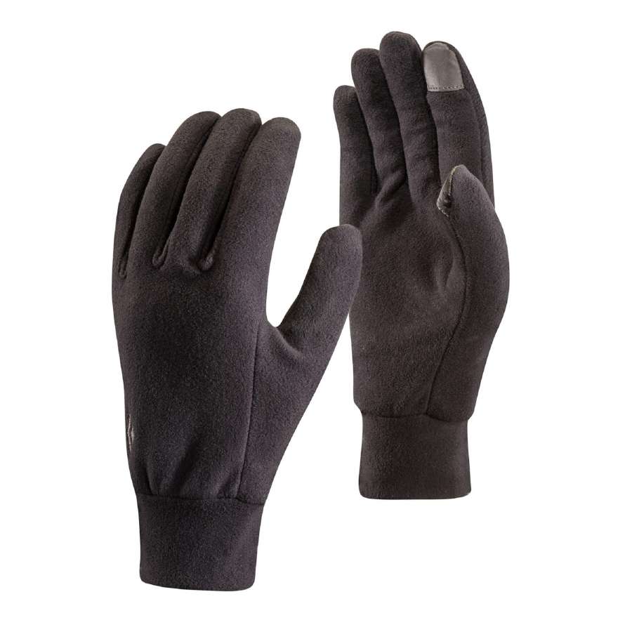 Black - Black Diamond Lightweight Fleece Gloves