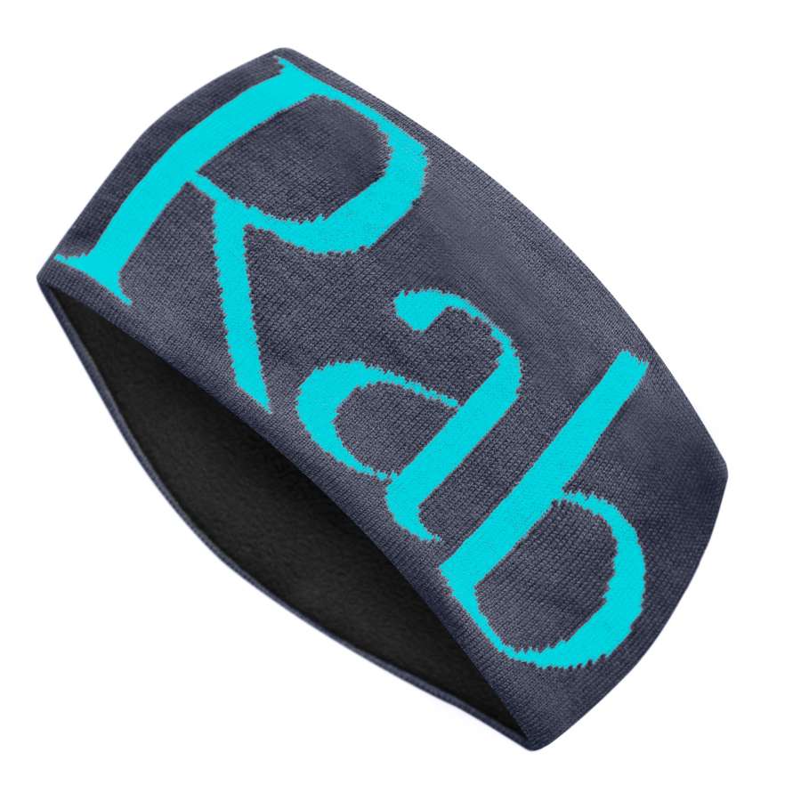 EBONY / SEAGLASS - Rab Rab Knitted logo Headband