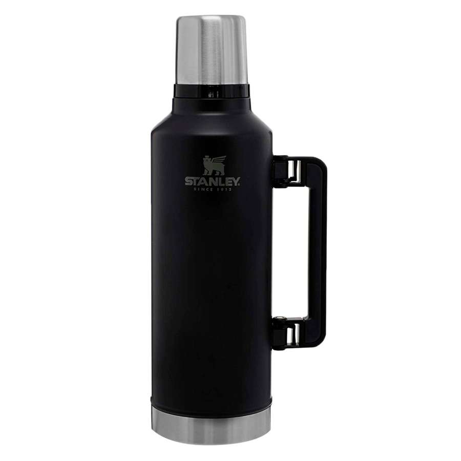 Matte Black - Stanley Classic Vacuum Bottle Yerba Stopper 1.4 lt. - Termo