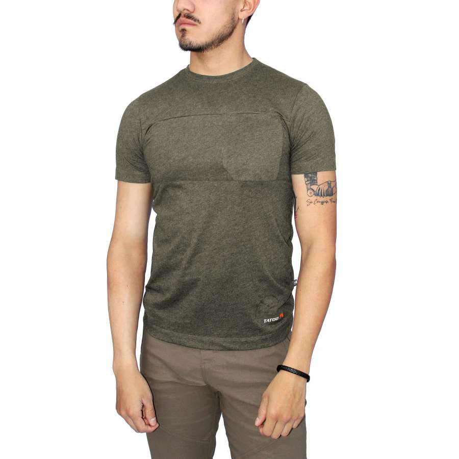 Verde R - Tatoo Camiseta Recharge Hombre