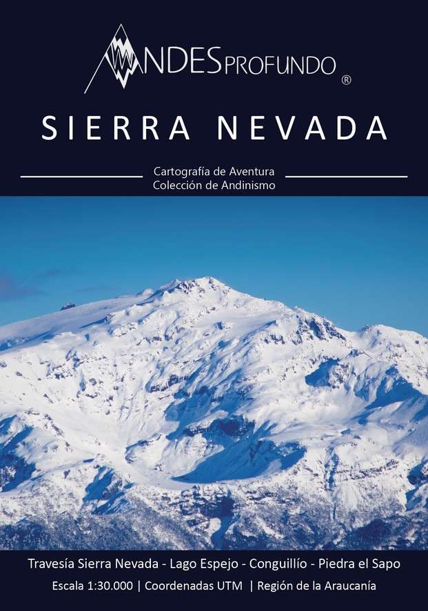 sierra nevada - Andesprofundo Mapa Sierra Nevada