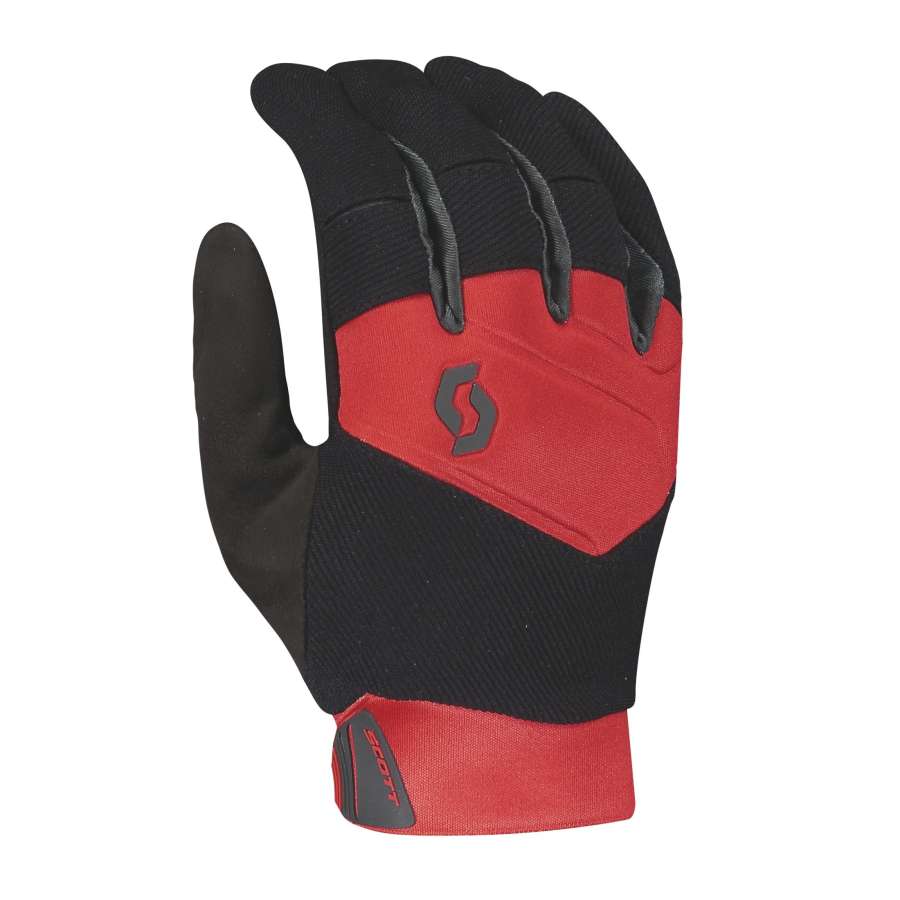 BLACK/FIERY RED - Scott Glove Enduro LF